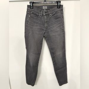 Gray toothpick jeans from J Crew